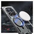 Pouzdro pro Xiaomi Redmi Note 14 Pro 5G /  Poco X7 5G, Military MagSafe, šedé + 9H sklo
