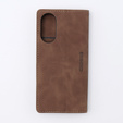 Pouzdro pro Oppo A78 4G, ERBORD Vintage peněženka s klopou, káva