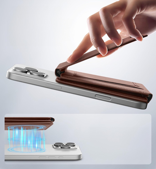 Magnetická peněženka s lokalizací, NFC a kolébkou pro iPhone 16 Pro