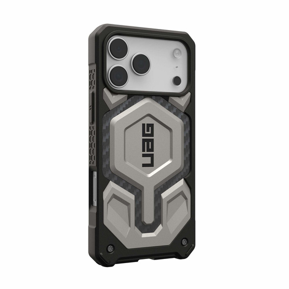 Pouzdro Urban Armor Gear pro iPhone 17 Pro Max, Monarch Pro Kevlar MagSafe, Titanium