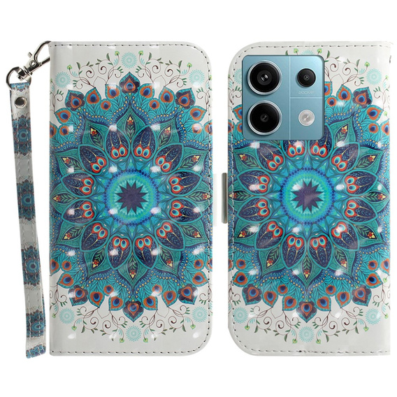 Klopové pouzdro pro Xiaomi Redmi Note 13 Pro 5G, Wallet, Mandala Flower