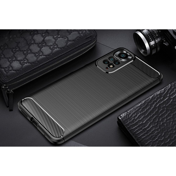 Pouzdro pro Xiaomi Redmi Note 11 / 11S, Carbon, černé