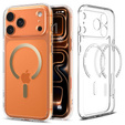 Spigen pouzdro pro iPhone 17 Pro, Ultra Hybrid MagSafe, čiré / zlaté