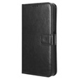 Klopové pouzdro pro Honor 200 Pro 5G, Crazy Horse Wallet, černé