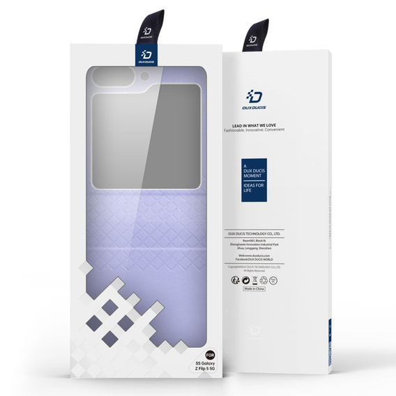 Pouzdro Dux Ducis pro Samsung Galaxy Z Flip5 5G, Bri, fialové