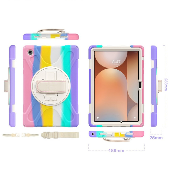 Pevné pouzdro s podstavcem a ramenním popruhem pro Samsung Galaxy Tab A11+