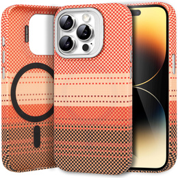 Pouzdro iPhone 14 Pro, Frame Kickstand, pro MagSafe, Sunset Orange