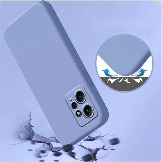 Pouzdro pro Xiaomi Redmi Note 12 4G, Silicone Lite, fialové