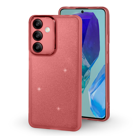 Pouzdro pro Samsung Galaxy M55 5G, Glittery Powder, červené