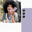 Pouzdro pro Samsung Galaxy A34 5G, Silicone Lite, fialové