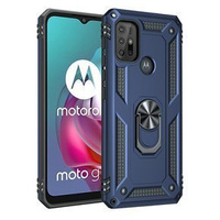 Pancéřové pouzdro pro Motorola Moto G10/G30, Nox Case Ring, modré