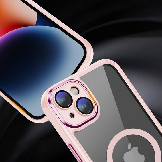 Pouzdro pro iPhone 13, ERBORD Impact Guard, MagSafe, růžové