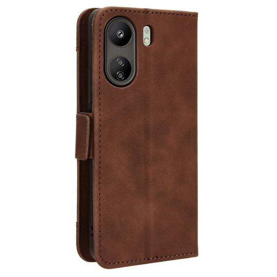 Klopové pouzdro pro Xiaomi Redmi 13C / Poco C65, Card Slot, hnědé