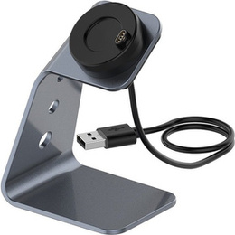 Hliníková dokovací stanice USB pro Garmin Fenix 7/7S/7X/6/6X/6S, šedé