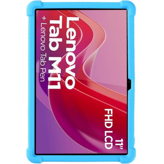 Silikonový obal pro Lenovo Tab M11, Impact, pancéřovaný, světle modré