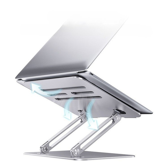 Ocelový stojan na notebook do 17", ERBORD P89, šedý