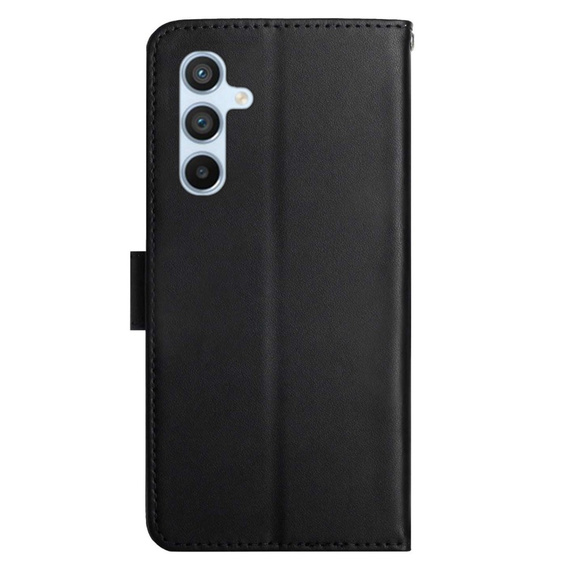 Flipové pouzdro Split Leather Wallet pro Samsung Galaxy A25 5G, Split Leather Wallet, černé