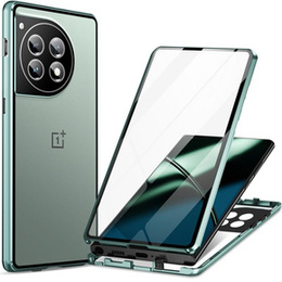 Pouzdro pro OnePlus 12 5G, Magnetic Dual Glass, zelené