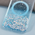 Pouzdro pro Samsung Galaxy S24, Glittery, pro MagSafe, modré