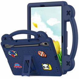 Dětské pouzdro pro Samsung Galaxy Tab S9 FE / S10 FE, Cute Patterns, se stojánkem, tmavě modrá