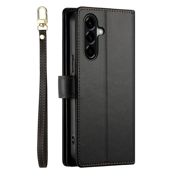 Pouzdro s klopou a kapsou na zip pro Samsung Galaxy A57 5G, černé