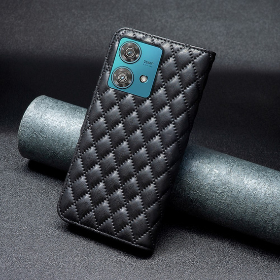 Klopové pouzdro pro Motorola Edge 40 Neo, Wallet, BINFEN COLOR, černé