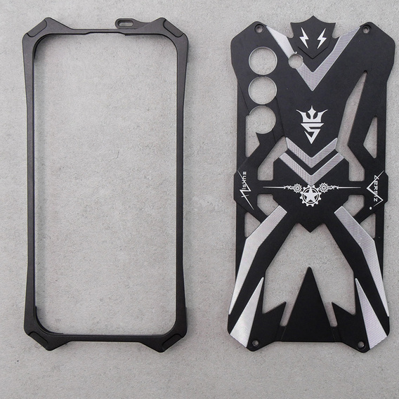 Pancéřové pouzdro pro Samsung Galaxy S22, Aluminum Alloy, černé