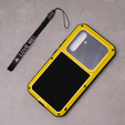 Pouzdro Love Mei pro Samsung Galaxy A54 5G, armored with glass, žluté