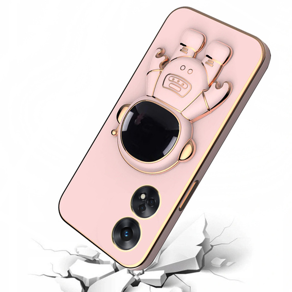 Pouzdro pro Oppo Reno8 T, Astronaut, růžové