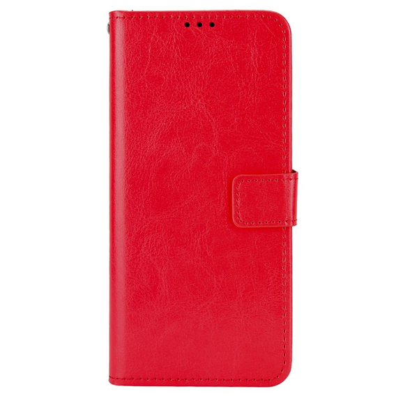 Klopové pouzdro pro Xiaomi Redmi A1 4G / A2 4G, Crazy Horse Wallet, červené