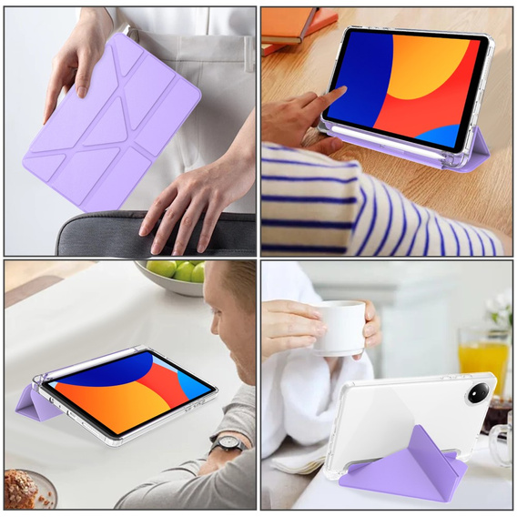 Pouzdro pro Xiaomi Redmi Pad SE 8.7", Origami, fialové