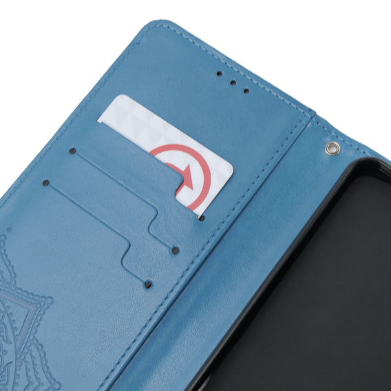 Klopové pouzdro pro Oppo A58 4G, Mandala, modré