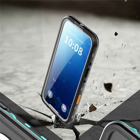 Pouzdro pro iPhone Air, vodotěsné IP68, SHELLBOX MagSafe, černé