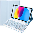 Pouzdro + klávesnice iPad 10.9 2022 10 Gen, Pen Slot, modré