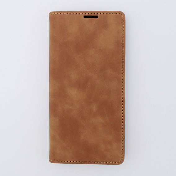 Pouzdro pro Xiaomi 13 lite, ERBORD Vintage peněženka s klopou, hnědé