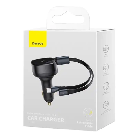 30W nabíječka do auta Baseus Enjoyment pro smartphony, tablety a další mobilní zařízení