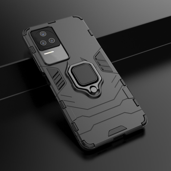 Pouzdro pro Xiaomi Poco F4 5G, Kickstand Ring, černé