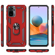 Pancéřové pouzdro pro Xiaomi Redmi Note 10 / 10S, Nox Case Ring, červené