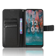 Klopové pouzdro pro Nokia C12 4G, Wallet Smart Magnet, černé