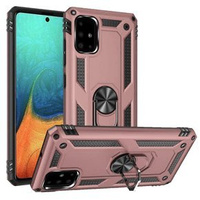 Pancéřové pouzdro pro Samsung Galaxy A51, Nox Case Ring, růžové rose gold