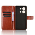 Klopové pouzdro pro Infinix Zero 30 5G, Crazy Horse Wallet, hnědé