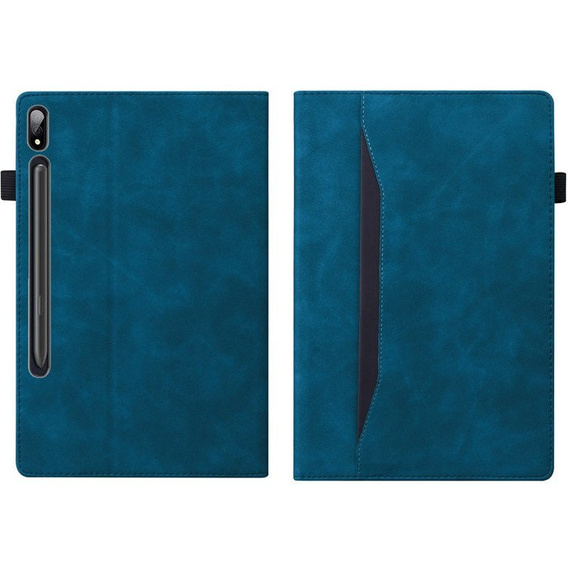 Pouzdro pro Lenovo Tab P12 Pro 12.6, Classic, s prostorem pro stylus, modré