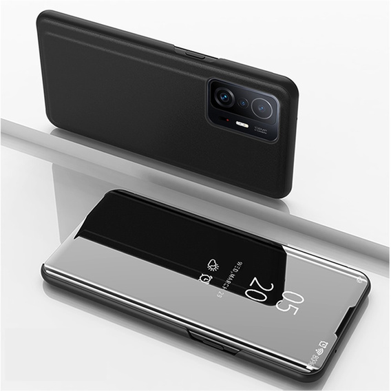 Pouzdro pro Xiaomi 11T / 11T Pro, Clear View, černé