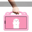 Dětské pouzdro pro Samsung Galaxy Tab A9, Cute Patterns, se stojánkem, růžové