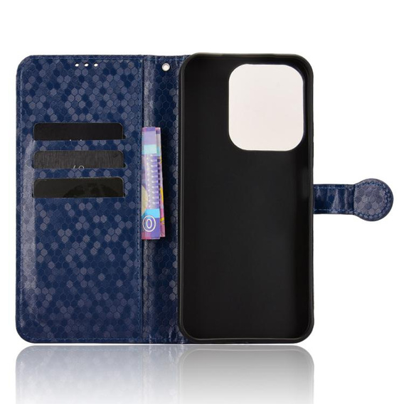 Flipové pouzdro pro Xiaomi Redmi 15C 4G/LTE, Wallet Rhombus, modré