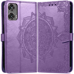 Klopové pouzdro pro Motorola Moto G85, Mandala, fialové