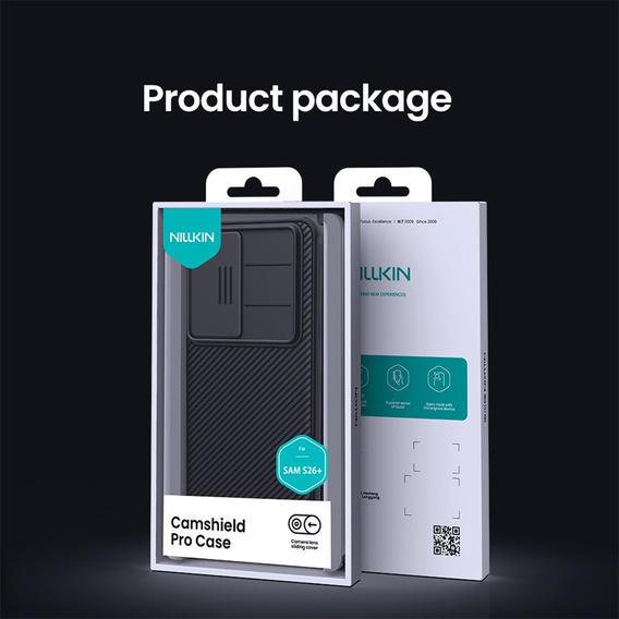Pouzdro NILLKIN Camshield Pro s krytem fotoaparátu pro Samsung Galaxy S26 Ultra, černé