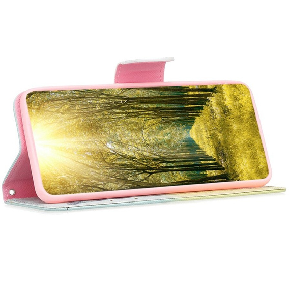 Klopové pouzdro pro Samsung Galaxy A55 5G, Wallet, Feather, modré