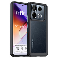 Pouzdro pro Infinix Note 40 Pro Plus, Fusion Hybrid, transparentní / černé