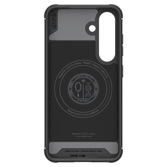 Pouzdro Spigen pro Samsung Galaxy S25, Core Armor MagSafe, černé + 9H tvrzené sklo